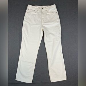 Denim Forum Off-White Button-Fly Jeans